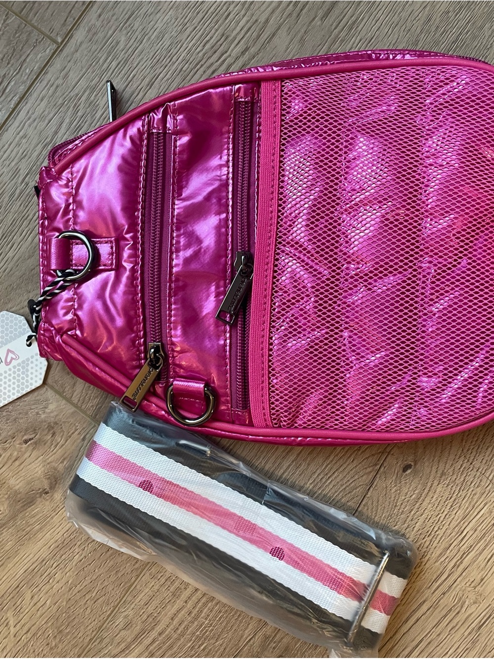 Pink Prenelove Pickleball Sport Sling Crossbody bag - Picture 2 of 5